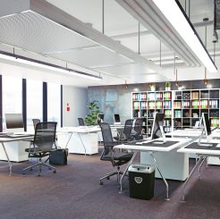 modern office interior, 3d rendering concept design